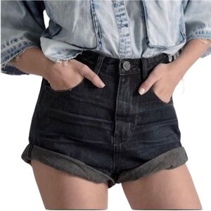One Teaspoon High Waist Bandits Denim Jean Shorts 24